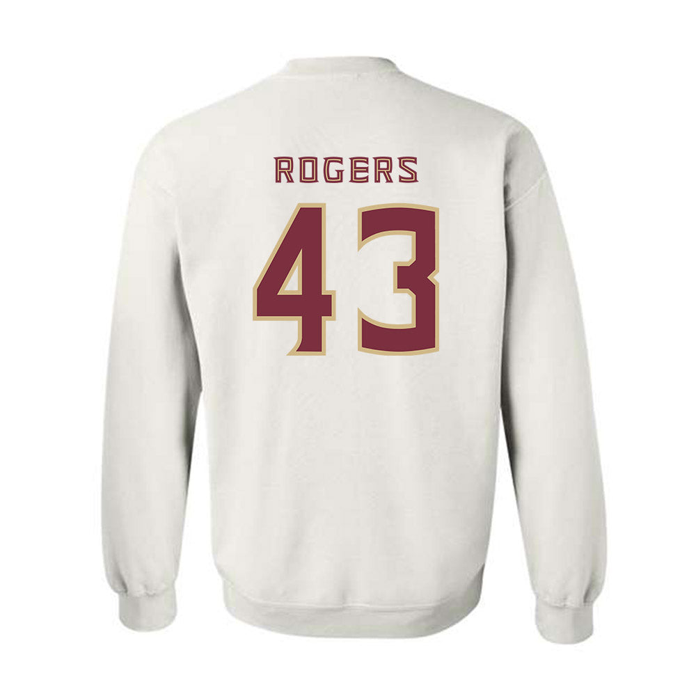 FSU - NCAA Football : Trent Rogers - Replica Shersey Crewneck Sweatshirt-1