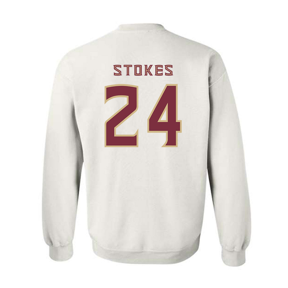 FSU - NCAA Baseball : Cole Stokes - Replica Shersey Crewneck Sweatshirt-1