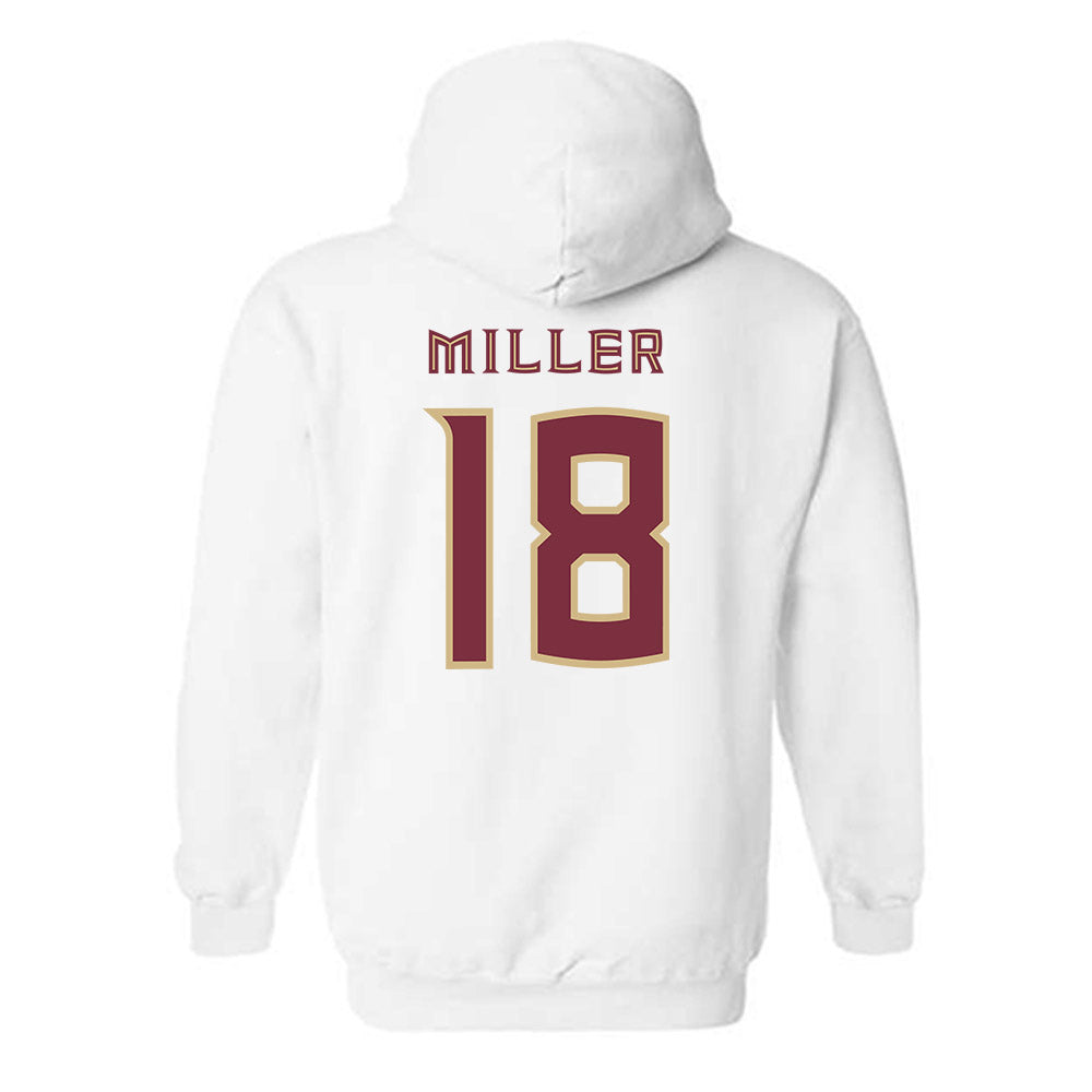 FSU - NCAA Women's Lacrosse : Ellie Miller - Replica Shersey Hooded Sweatshirt-1