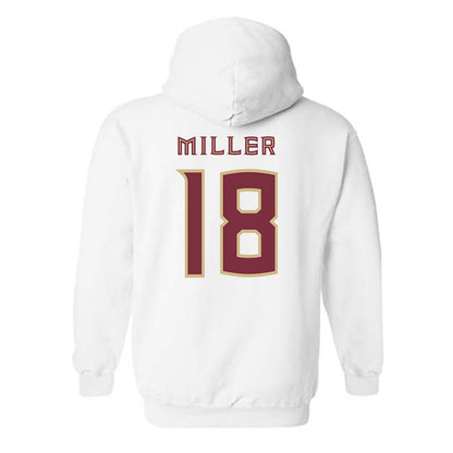 FSU - NCAA Women's Lacrosse : Ellie Miller - Replica Shersey Hooded Sweatshirt-1