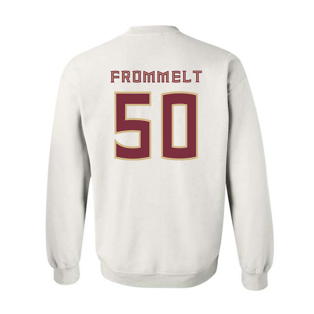 FSU - NCAA Baseball : Kaden Frommelt - Replica Shersey Crewneck Sweatshirt-1