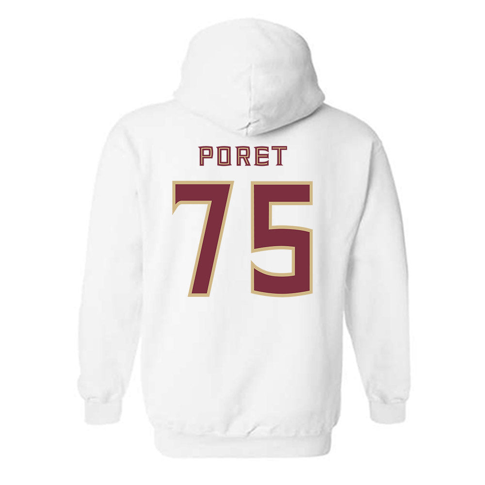FSU - NCAA Football : Sean Poret - Replica Shersey Hooded Sweatshirt-1