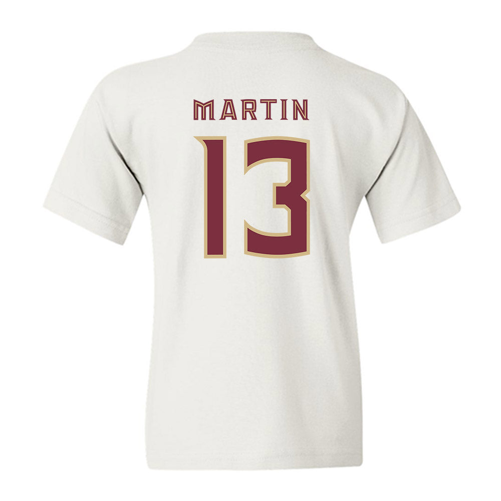 FSU - NCAA Men's Lacrosse : Kyle Martin - Replica Shersey Youth T-Shirt-1