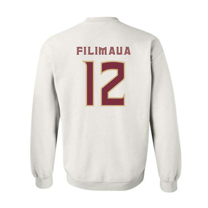 FSU - NCAA Women's Volleyball : Kyleene Filimaua - Replica Shersey Crewneck Sweatshirt-1