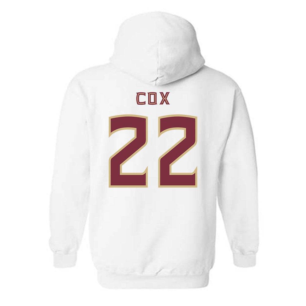 FSU - NCAA Women's Lacrosse : Charlise Cox - Replica Shersey Hooded Sweatshirt-1