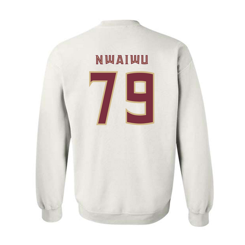 FSU - NCAA Football : Chimdia Nwaiwu - Replica Shersey Crewneck Sweatshirt-1