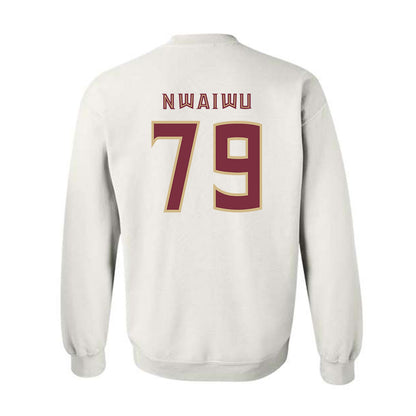 FSU - NCAA Football : Chimdia Nwaiwu - Replica Shersey Crewneck Sweatshirt-1