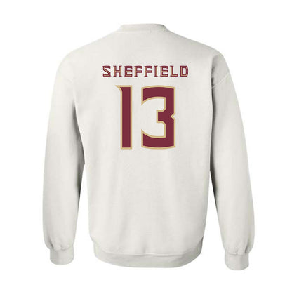 FSU - NCAA Baseball : Noah Sheffield - Replica Shersey Crewneck Sweatshirt