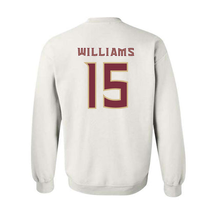 FSU - NCAA Women's Basketball : Sole Williams - Replica Shersey Crewneck Sweatshirt-1