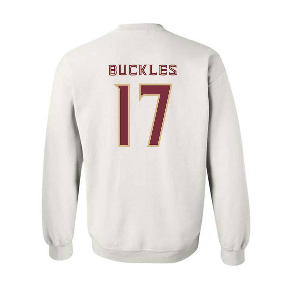 FSU - NCAA Baseball : Charlie Buckles - Replica Shersey Crewneck Sweatshirt-1