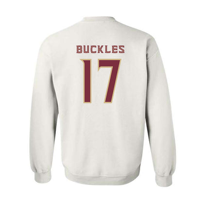 FSU - NCAA Baseball : Charlie Buckles - Replica Shersey Crewneck Sweatshirt-1