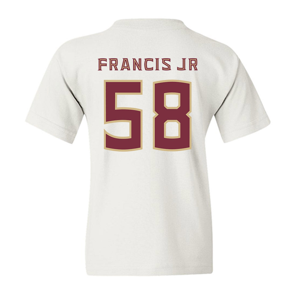 FSU - NCAA Football : Luke Francis Jr. - Replica Shersey Youth T-Shirt-1