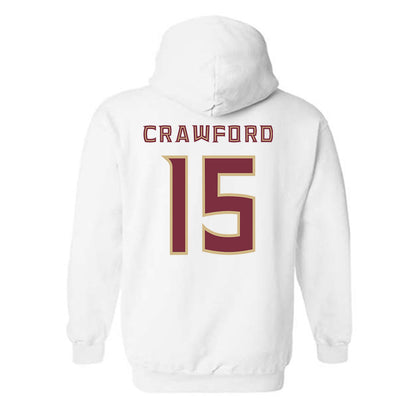 FSU - NCAA Men's Basketball : Jalen Crawford - Replica Shersey Hooded Sweatshirt-1
