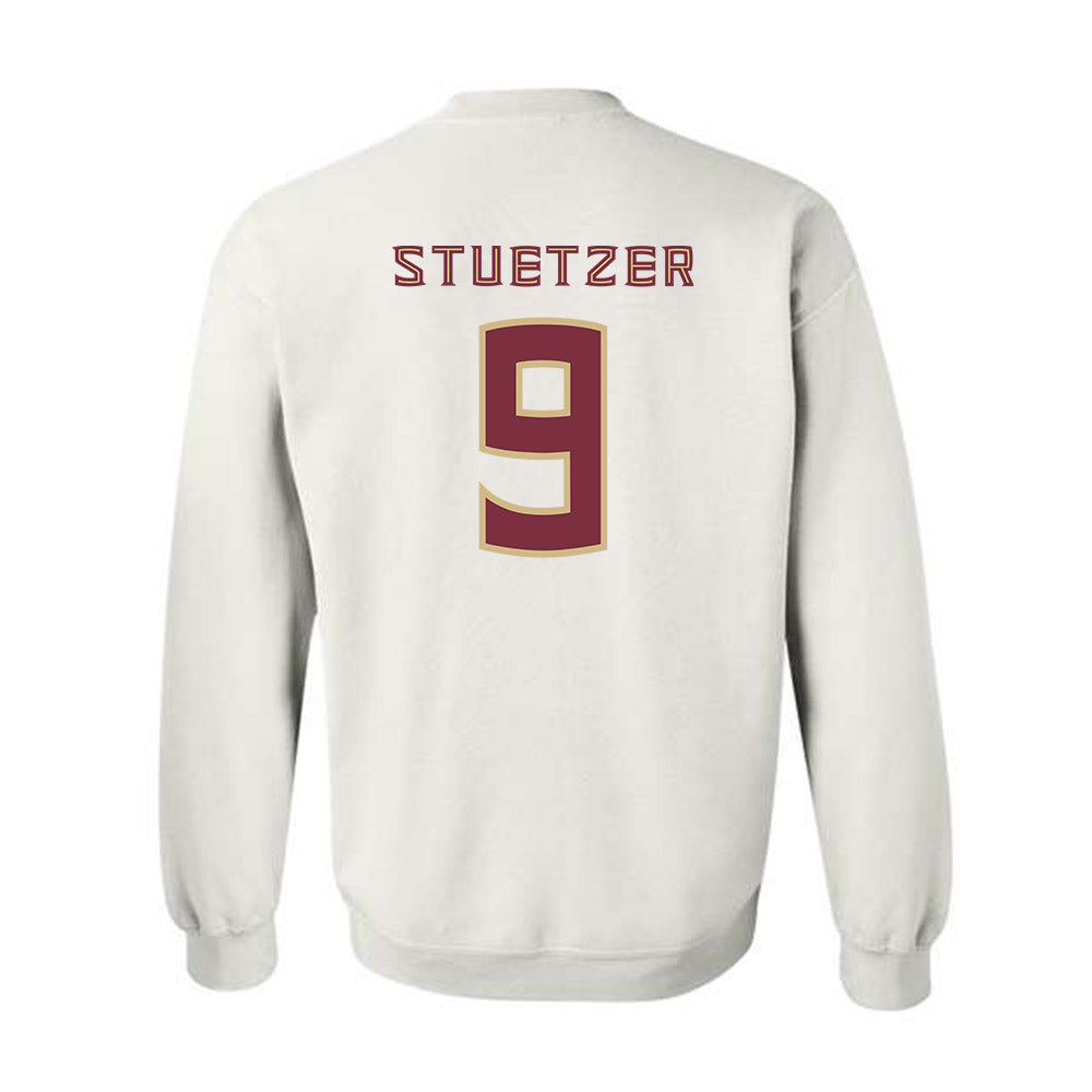 FSU - NCAA Baseball : John Stuetzer - Replica Shersey Crewneck Sweatshirt-1