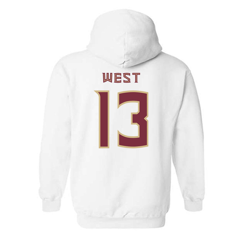 FSU - NCAA Women's Lacrosse : Peyton West - Replica Shersey Hooded Sweatshirt-1