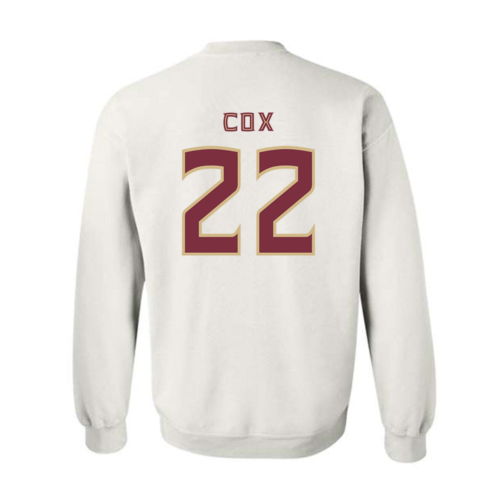 FSU - NCAA Women's Lacrosse : Charlise Cox - Replica Shersey Crewneck Sweatshirt-1