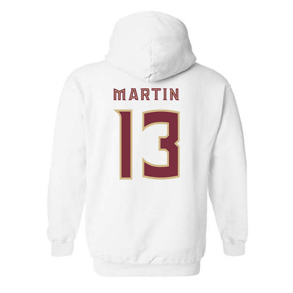 FSU - NCAA Men's Lacrosse : Kyle Martin - Replica Shersey Hooded Sweatshirt-1