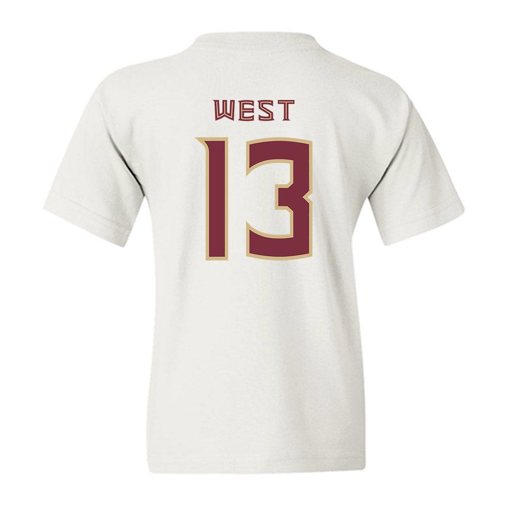 FSU - NCAA Women's Lacrosse : Peyton West - Replica Shersey Youth T-Shirt-1