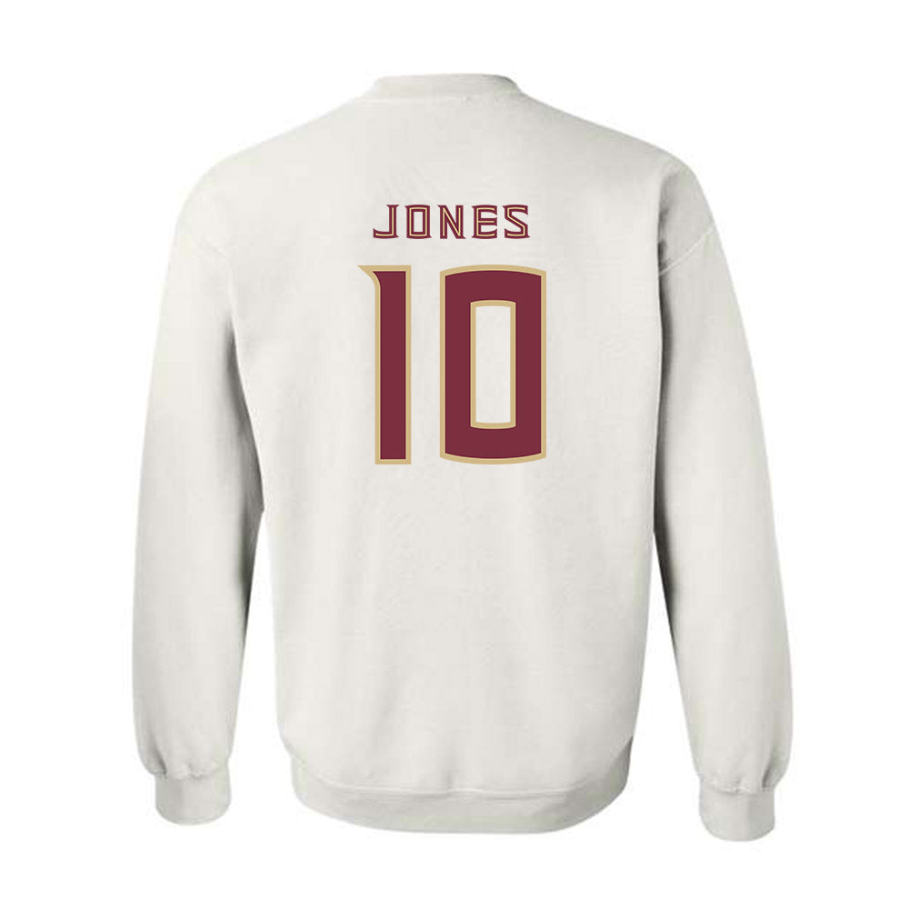 FSU - NCAA Football : Christopher Jones - Replica Shersey Crewneck Sweatshirt-1