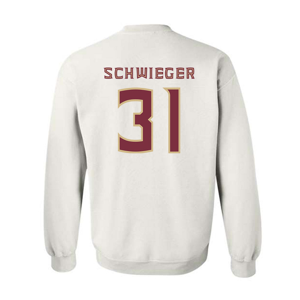 FSU - NCAA Men's Basketball : Cooper Schwieger - Replica Shersey Crewneck Sweatshirt-1