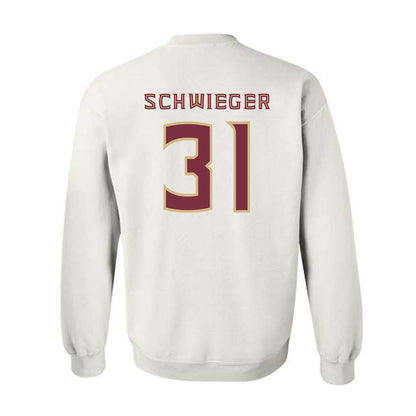 FSU - NCAA Men's Basketball : Cooper Schwieger - Replica Shersey Crewneck Sweatshirt-1