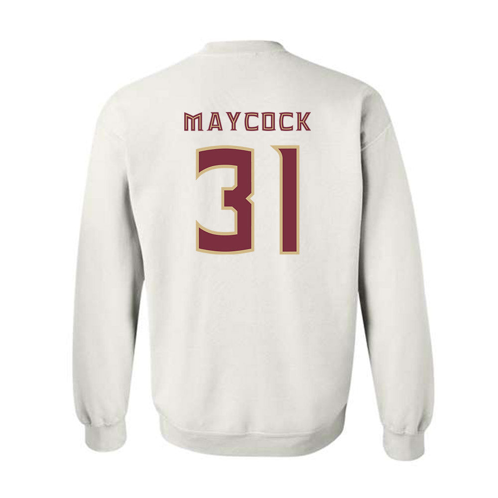 FSU - NCAA Football : Karon Maycock - Replica Shersey Crewneck Sweatshirt-1