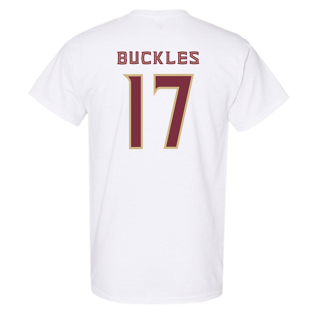 FSU - NCAA Baseball : Charlie Buckles - Replica Shersey T-Shirt-1