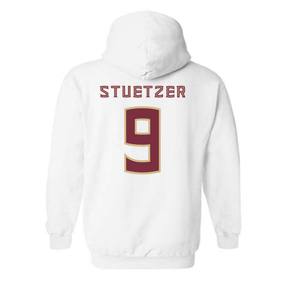 FSU - NCAA Baseball : John Stuetzer - Replica Shersey Hooded Sweatshirt-1