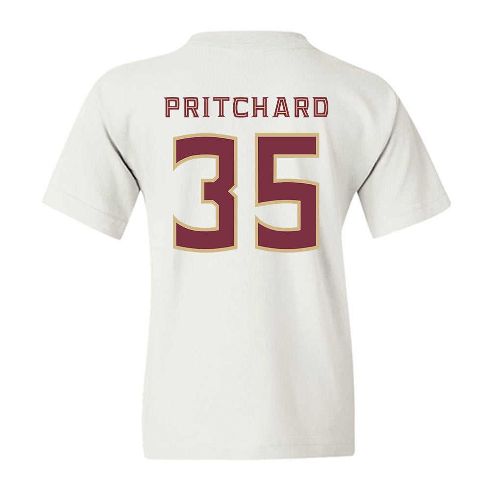 FSU - NCAA Football : Ethan Pritchard - Replica Shersey Youth T-Shirt-1