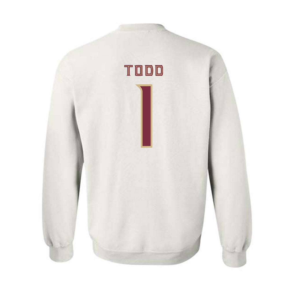 FSU - NCAA Women's Soccer : Adelyn Todd - Replica Shersey Crewneck Sweatshirt-1