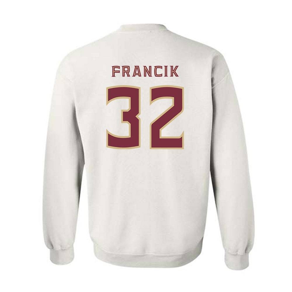 FSU - NCAA Softball : Jazzy Francik - Replica Shersey Crewneck Sweatshirt-1