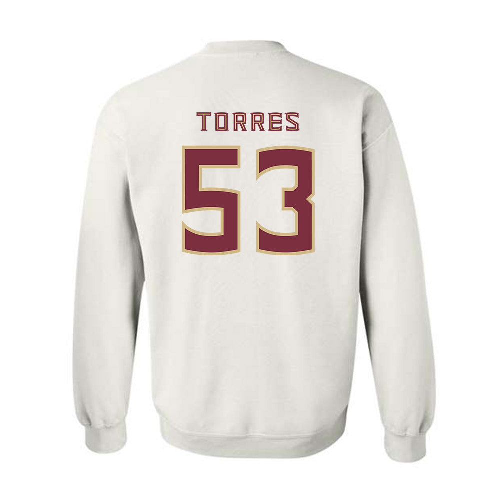 FSU - NCAA Football : Brandon Torres - Replica Shersey Crewneck Sweatshirt-1