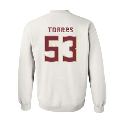 FSU - NCAA Football : Brandon Torres - Replica Shersey Crewneck Sweatshirt-1