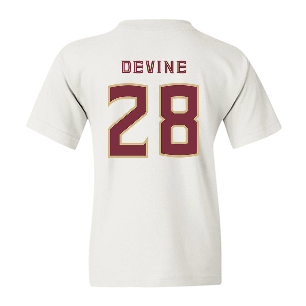 FSU - NCAA Women's Lacrosse : Annie Devine - Replica Shersey Youth T-Shirt-1