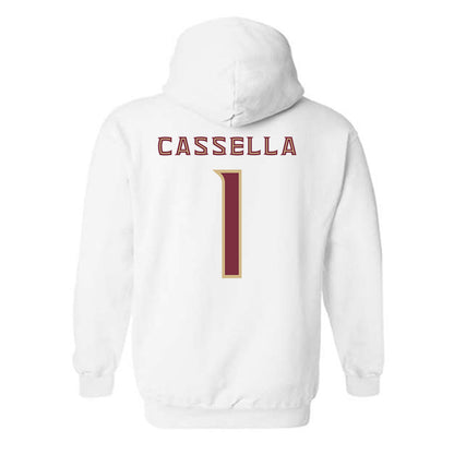 FSU - NCAA Women's Lacrosse : Sienna Cassella - Replica Shersey Hooded Sweatshirt-1