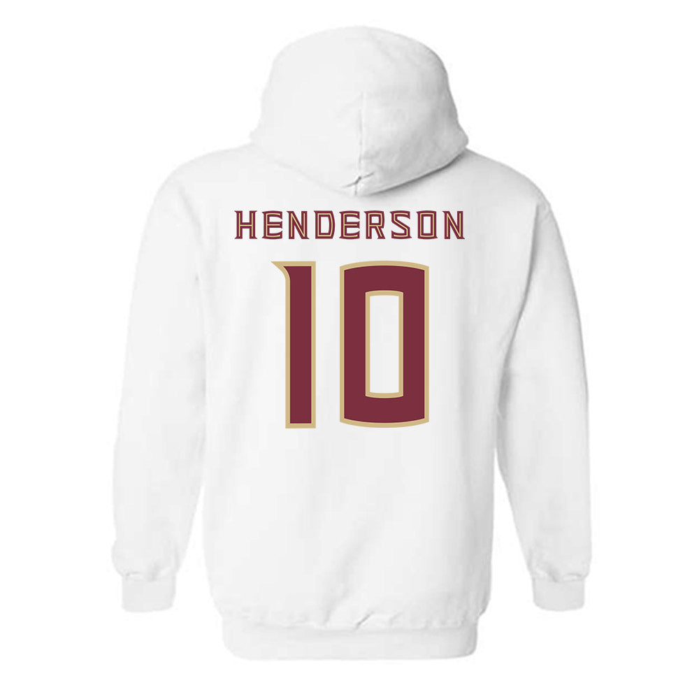 FSU - NCAA Women's Soccer : Ashley Henderson - Replica Shersey Hooded Sweatshirt-1