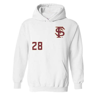 FSU - NCAA Baseball : Jacob Marlowe - Replica Shersey Hooded Sweatshirt