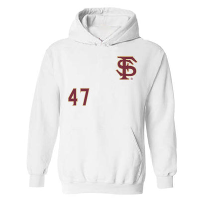 FSU - NCAA Baseball : Rhett Vaughn - Replica Shersey Hooded Sweatshirt-0