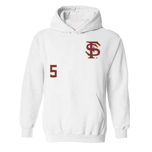 FSU - NCAA Women's Lacrosse : Summer Harrell - Replica Shersey Hooded Sweatshirt-0