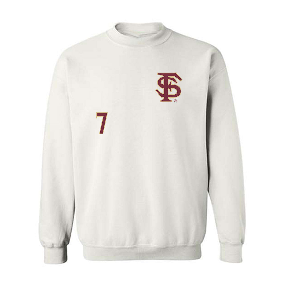 FSU - NCAA Football : Ashlynd Barker - Replica Shersey Crewneck Sweatshirt-0