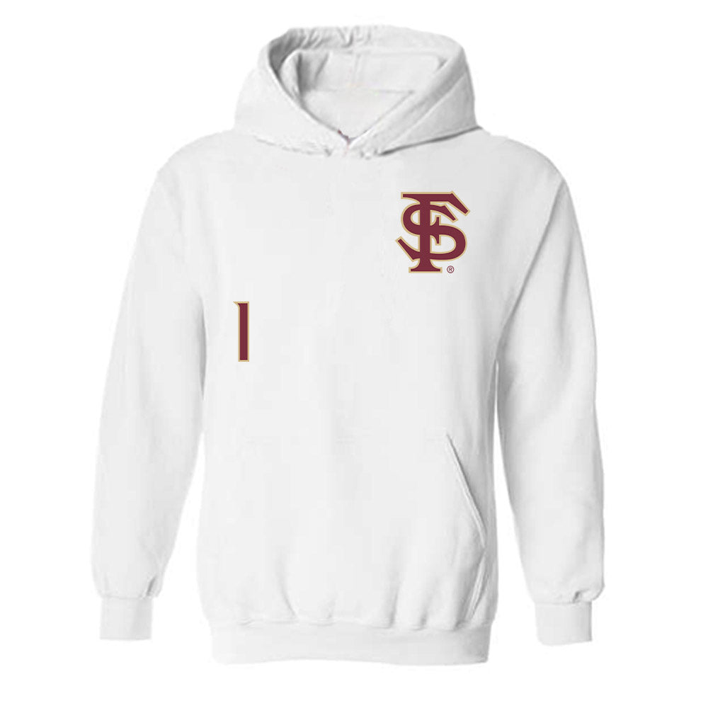 FSU - NCAA Softball : Hayley Griggs - Replica Shersey Hooded Sweatshirt-0
