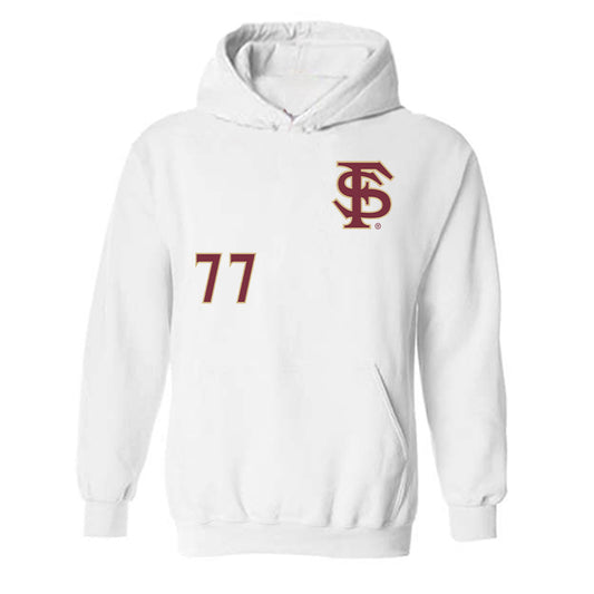 FSU - NCAA Softball : Anna Hinde - Replica Shersey Hooded Sweatshirt-0