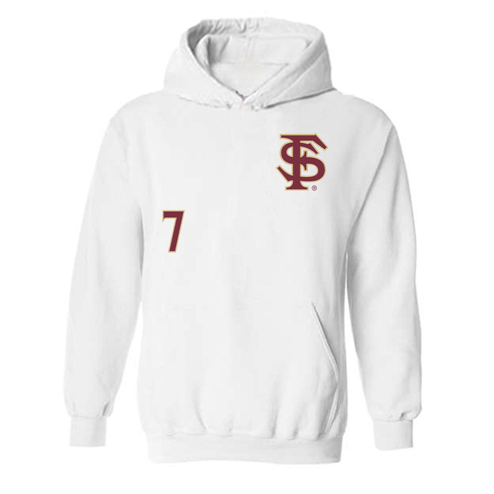 FSU - NCAA Baseball : Wes Mendes - Replica Shersey Hooded Sweatshirt-0