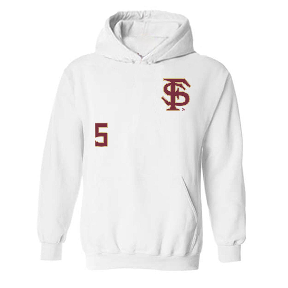FSU - NCAA Football : Tre Wisner - Replica Shersey Hooded Sweatshirt-0