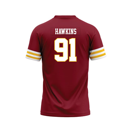 Iowa State - NCAA Football : Blake Hawkins - Cardinal Premium Football Jersey-1
