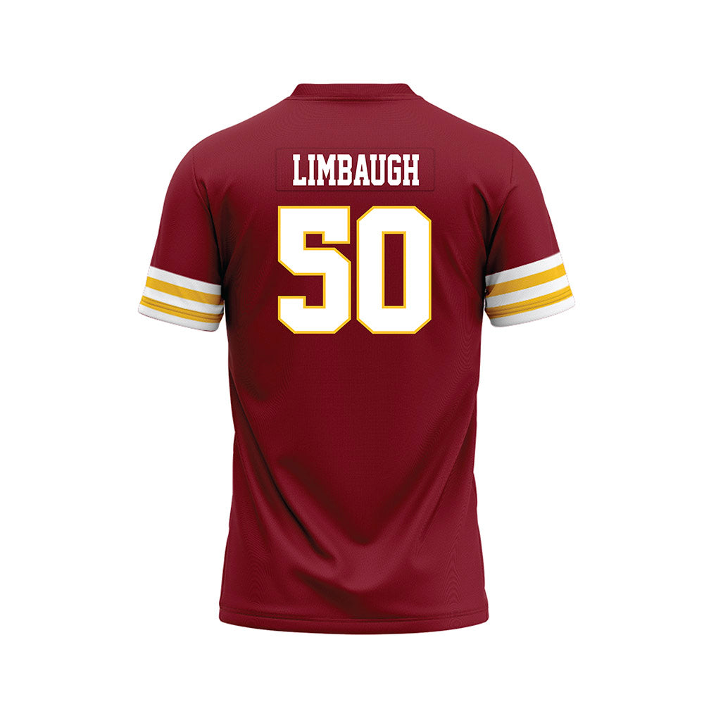 Iowa State - NCAA Football : Jack Limbaugh - Cardinal Premium Football Jersey-1