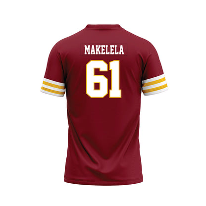 Iowa State - NCAA Football : Benjamin Makelela - Cardinal Premium Football Jersey-1