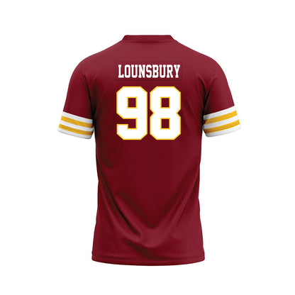 Iowa State - NCAA Football : Adlai Lounsbury - Cardinal Premium Football Jersey-1