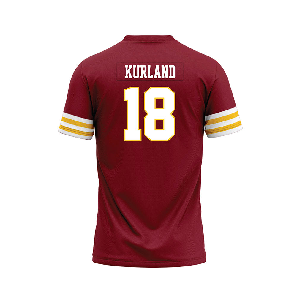 Iowa State - NCAA Football : Hudson Kurland - Cardinal Premium Football Jersey-1