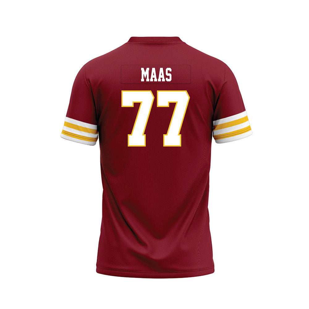 Iowa State - NCAA Football : Caden Maas - Cardinal Premium Football Jersey-1